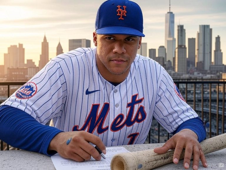 Juan Soto in New York Mets Uniform, Signing his contract